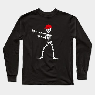 Floss dance flossing skeleton baseball cap Long Sleeve T-Shirt